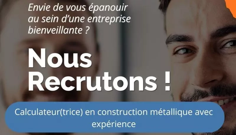 Logo Calculateur(trice) en construction métalliques à 100%