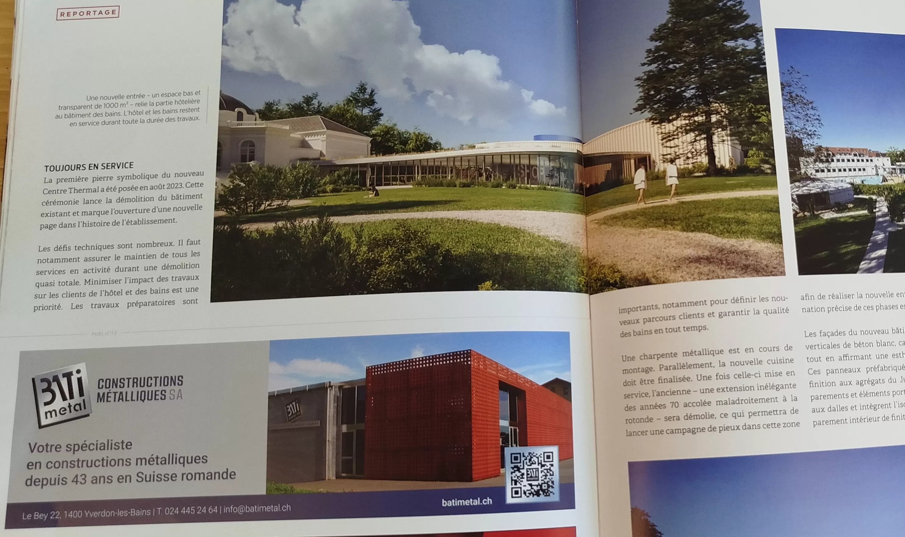 Logo BATIMETAL dans Chantiers Magazine !